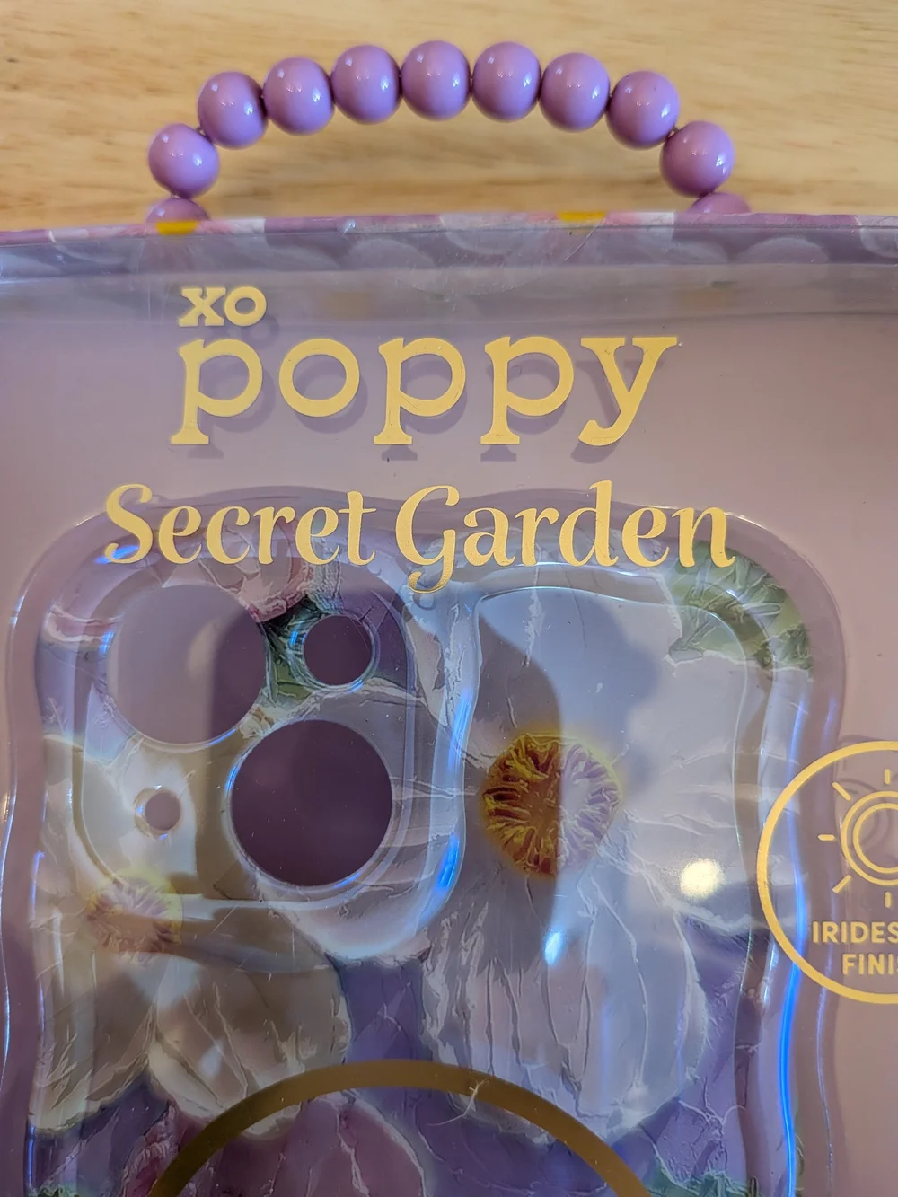 NIB XO Poppy Secret Garden iPhone Case - MagSafe Compatible Iridescent NWT